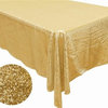 Rectangle Sequined Tablecloth, Gold, 90"x132"