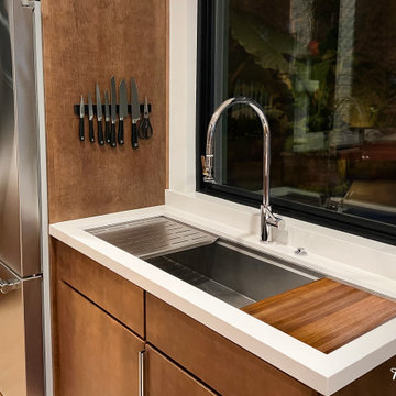 48" stainless steel undermount workstation sink by Rachiele