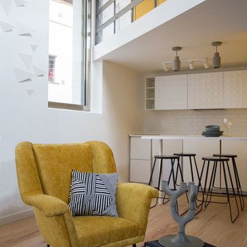 Loft blu-giallo | 45 mq