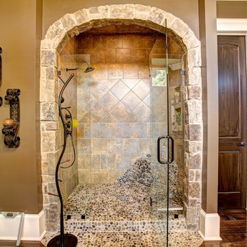 Portre Cochere Rock Home