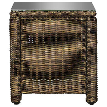 Bradenton Outdoor Wicker Rectangular Side Table