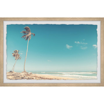"Waves Are Calling" Framed Painting Print, 36x24
