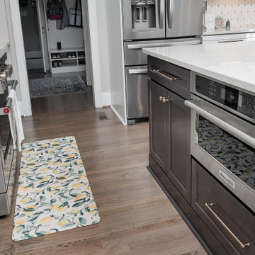 Transitional White Kitchen Design Matthews, NC