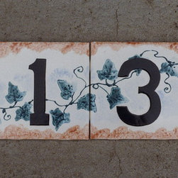 Address Deco Tiles With Numbers - Artwork
