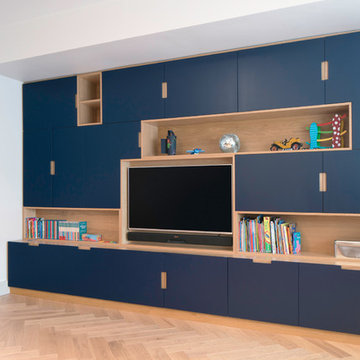 Kids Playroom TV Wall Unit