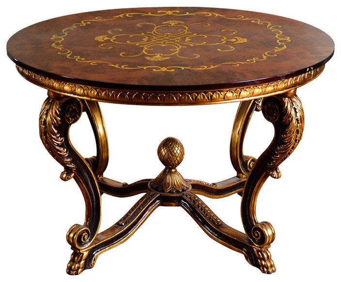 Luxurious 47" Round Foyer Table - Victorian - Coffee Tables - by ...