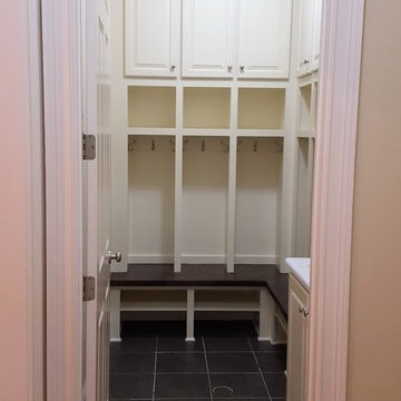 Mudroom Lockers/Cabinets with Walnut Bench