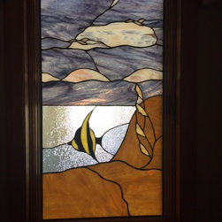 Angel Fish - Stained Glass Panels