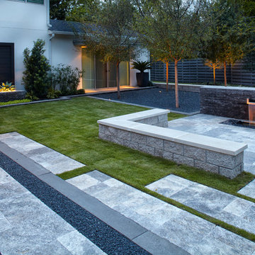 Modern Black - Grey and White Courtyard