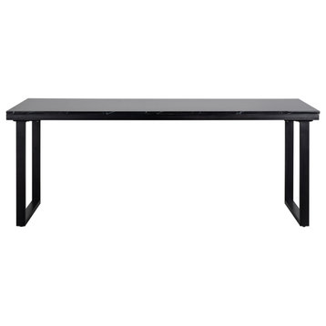 Black Marble Dining Table L | OROA Beaumont