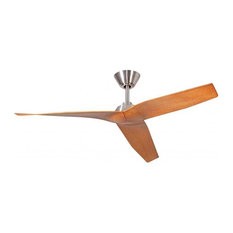 Craftmade Pireos 48" Ceiling Fan, Brushed Nickel, Teak Blades, PIR48BNK3