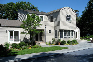 Inspiration for a contemporary exterior home remodel in New York