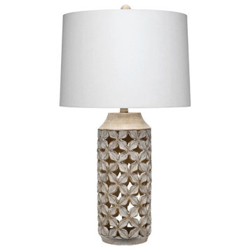 Elouan White-Washed Table Lamp