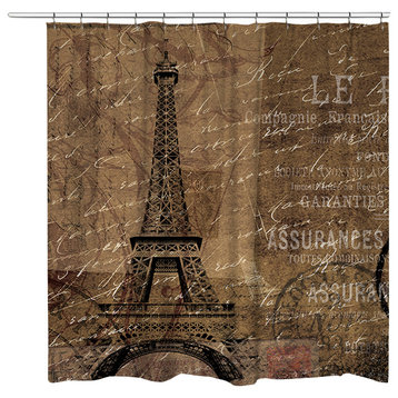 Paris Travel Shower Curtain