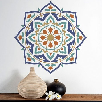 Mandala Stencil Rangoli, Stencils For Easy DIY Home Decor, 18"