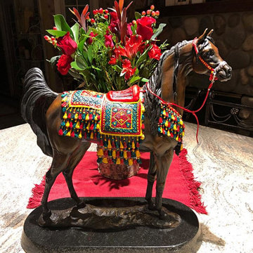 The Treasure Bronze Arabian Horse Sculpture