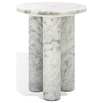 Safavieh Couture Giabella Marble Accent Table, White