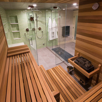 Basement Rec Room and Sauna