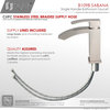 STYLISH Single Hole Bathroom Faucet, Brushed Nickel