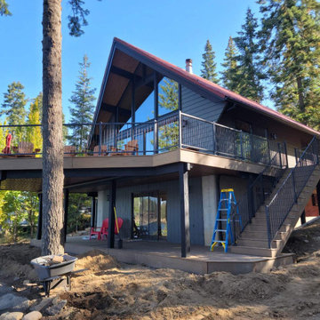 Deck- Hayden Lake ID, Upper and lower level