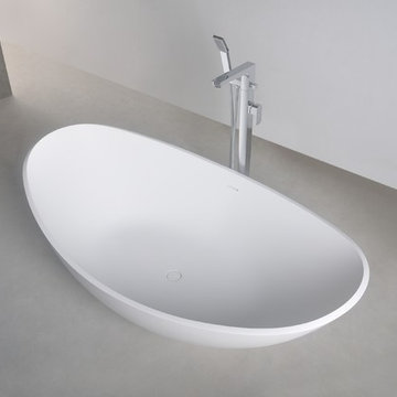 Amazing Solid Surface Bathtubs in white matte finish