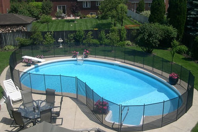 Child safe removable pool fence, Clôture piscine amovible Enfant Sécure