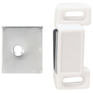 Hardware House Magnetic Cabinet Catch Latch, White
