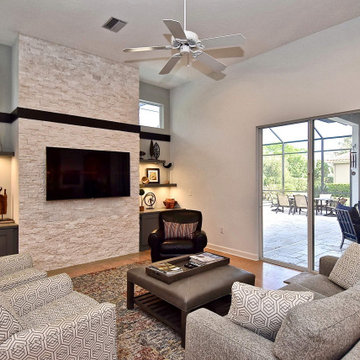 Title: Contemporary Kitchen & Custom Stone Feature Wall