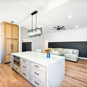 Spacious Kitchen and Living Room Redesign
