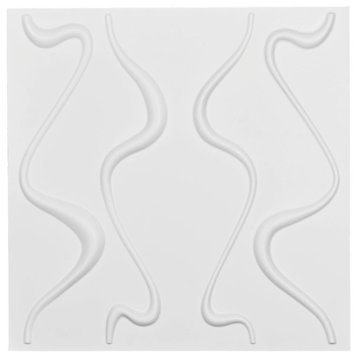 19 5/8"W x 19 5/8"H Versailles EnduraWall Decorative 3D Wall Panel, White