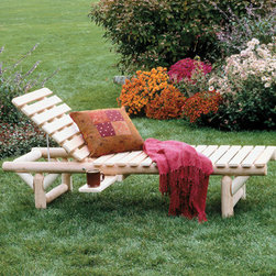 Cedar Log Chaise Lounge - Products