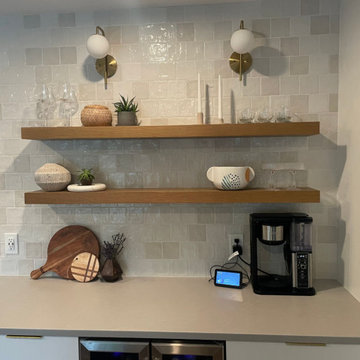 Custom Bar with Mini Fridge
