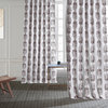 Sago Nut Brown Printed Cotton Curtain Single Panel, 50Wx84L