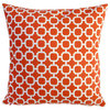 Outdoor Hockley Mandarin Or Teal Modern Geometric 18x18 Throw Pillow Set Of 2, M