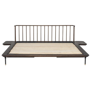 Nuevo Furniture Distrikt Bed King Bed in Smoked