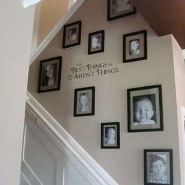 staircase wall decorating ideas