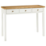 Bentley Designs - Atlanta 2-Tone Painted Furniture Dressing Table - Atlanta Two Tone Dressing Table features simple clean lines and a timeless style. The range is available in two tone, white painted or natural oak options, to suit any taste. Also manufactured with intricate craftsmanship to the highest standards so you know you are getting a quality product.