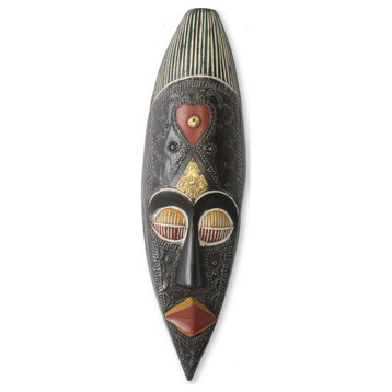NOVICA Love And African Mask