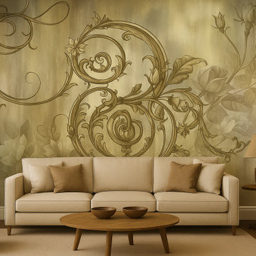 Noir Key Custom Wallpaper, European Seamless Material