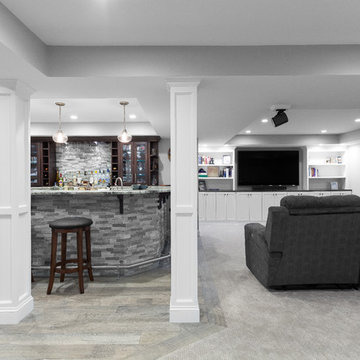 Basement Bar & Entertainment Area