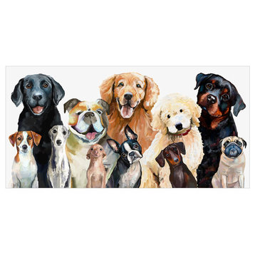 "Best Friend - Dog Bunch" Canvas Wall Art by Cathy Walters