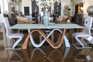 Inspiration for an eclectic dining room remodel