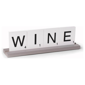 Wine Scrabble Design Table Top Decor