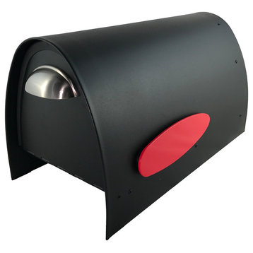 Spira Medium Postbox in Black