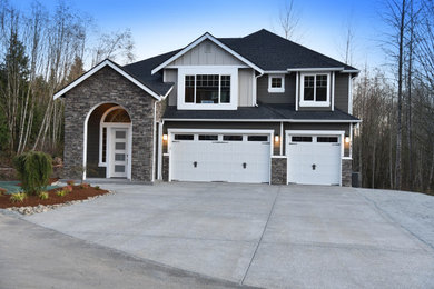 Inspiration for a craftsman exterior home remodel in Seattle