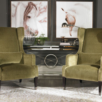 Sitting Room Vignette at Hoffman & Albers Interiors