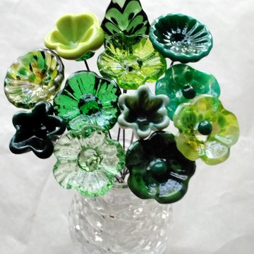 Mini Glass Flower Bouquets