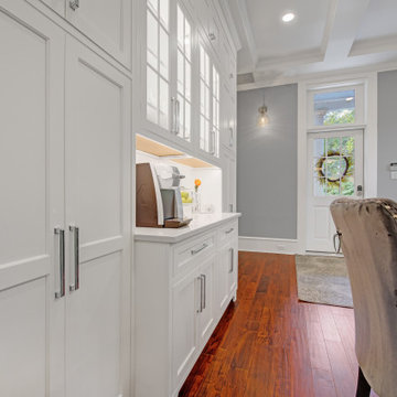 Coffered Ceiling Brighton Beaded Inset Kitchen