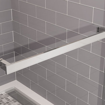 Equalis Series - Frameless Shower Enclosure - Towel Bar Hardware Detail