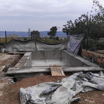 Ejecución de piscina.